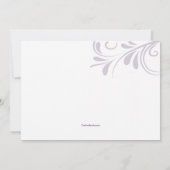 恋人のセーブ・ザ・デート案内 招待状 (裏面)