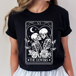 恋人のタロットスケルトンバレンタイン Tシャツ