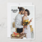 恋人のハグバレンタインカード シーズンカード (正面)