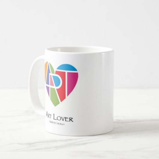 恋人のハート®アート恋人のハートマグカップ コーヒーマグカップ (正面左)