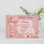 恋人のバレンタインデーのパーティー 招待状 (スタンド正面)