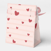 恋人のバレンタインデーの女の子の赤ちゃんシャワー フェイバーボックス (裏面サイド)