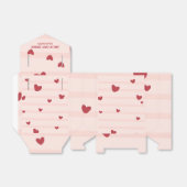 恋人のバレンタインデーの女の子の赤ちゃんシャワー フェイバーボックス (折り畳みなし)