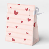 恋人のバレンタインデーの女の子の赤ちゃんシャワー フェイバーボックス (裏面サイド)