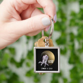 恋人のパーソナライズ宇宙デザイン キーホルダー (手)