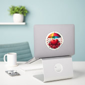 恋人の傘 – 心のこもった避難所 シール (デスク上のノートパソコン)