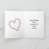 恋人の写真のバースデー・カード カード (内部)