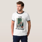 恋人の写真入りラグランTシャツギフト Tシャツ (正面フル)