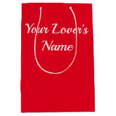 恋人の名前の抱き枕 ミディアムペーパーバッグ (正面)