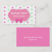 恋人の女の子の演劇の日付カード コーリングカード (正面/裏面)