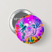 恋人の妖精の国ピンクPIN 缶バッジ (正面&裏面)