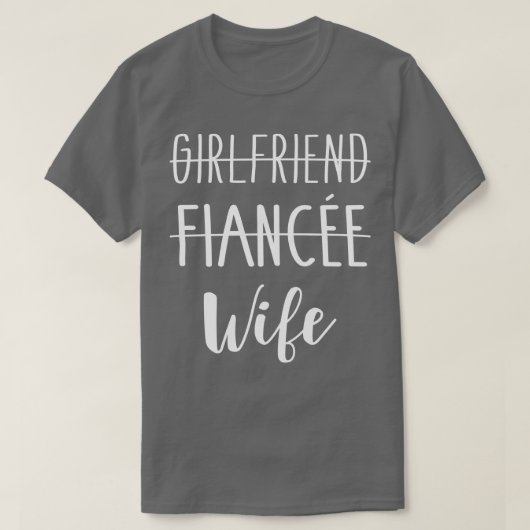 恋人の婚約者結婚の妻と新婚旅行 Tシャツ (デザイン正面)