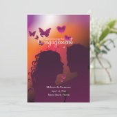 恋人の容認の婚約の発表 案内状 (スタンド正面)