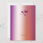 恋人の容認の婚約の発表 案内状 (裏面)