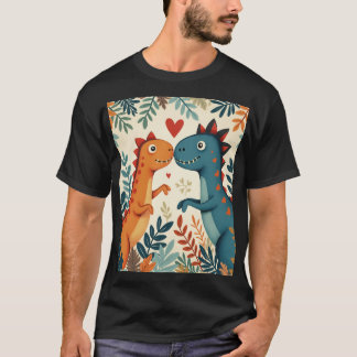 恋人の恐竜 Tシャツ