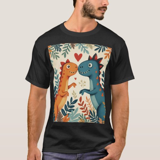 恋人の恐竜 Tシャツ (正面)