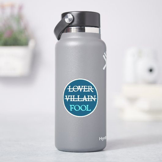 恋人の悪役の愚か者ステッカー シール (HydroFlask)