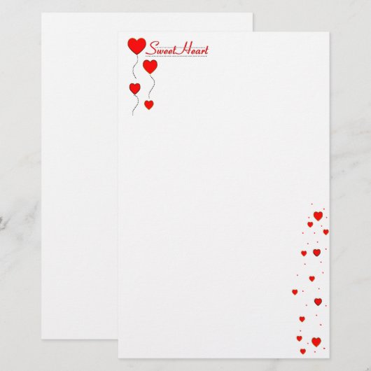 恋人の文房具 便箋 (正面/裏面)