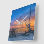 恋人の木 スクエア壁時計 (傾斜)