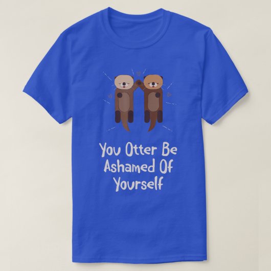 恋人の海に出て恥じおもしろいる Tシャツ (デザイン正面)