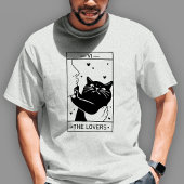 恋人の猫タロットカード Tシャツ