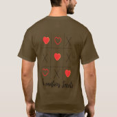 恋人の秘めた想いのための特別なTシャツ Tシャツ (裏面)