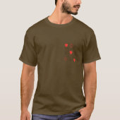 恋人の秘めた想いのための特別なTシャツ Tシャツ (正面)