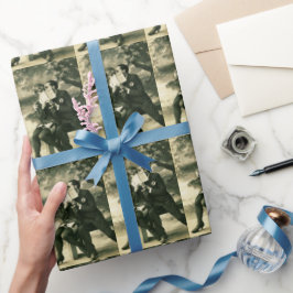 恋人の秘密セクシーヴィンテージピンアップカップル愛 ラッピングペーパー