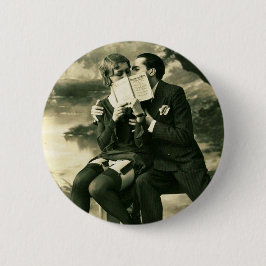 恋人の秘密セクシーヴィンテージピンアップカップル愛 缶バッジ