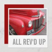 恋人の第70誕生日-すべてのRev'd --をトラックで運んで下さい 招待状 (正面/裏面)