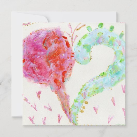 恋人の誕生のお知らせ 案内状 (正面)