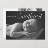 恋人の誕生の発表に会う 案内状 (正面/裏面)