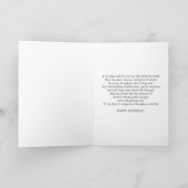 恋人の誕生日カードとミュートスワンバード カード (内部)