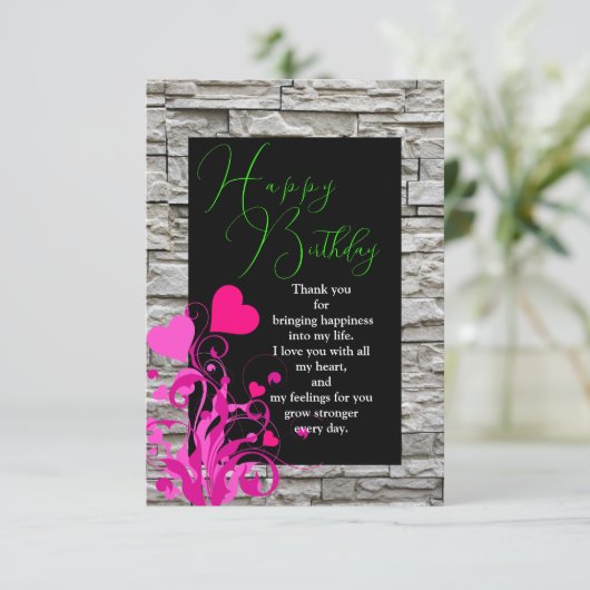 恋人の誕生日 カード (スタンド正面)