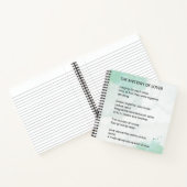 恋人の謎 – 愛の詩 ノートブック (内部)