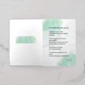 恋人の謎 – 愛の詩 箔グリーティングカード (外側レイダウン)