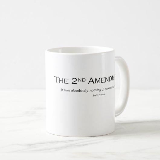 恋人の銃所有者のギフトの第2修正の共和党員を撃って下さい コーヒーマグカップ (正面右)