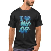 恋人のTシャツ - かわいいカップルのラブグラフィックTシャツ