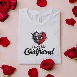 恋人のTシャツ - ロマンティックハートアイ Tシャツ