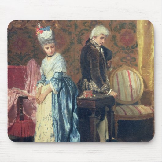 恋人のTiff 1872年(パネルの油) マウスパッド (正面)