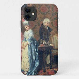 恋人のTiff 1872年(パネルの油) iPhone 11 ケース