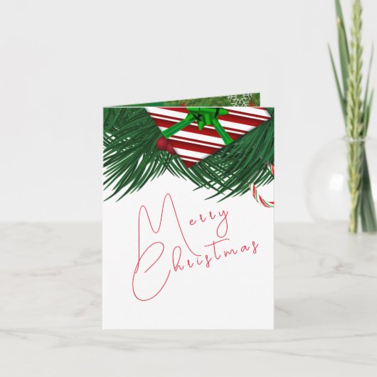 恋人へのクリスマスの願い カード (正面)