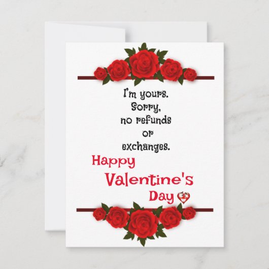 恋人へのバラ カード (正面)