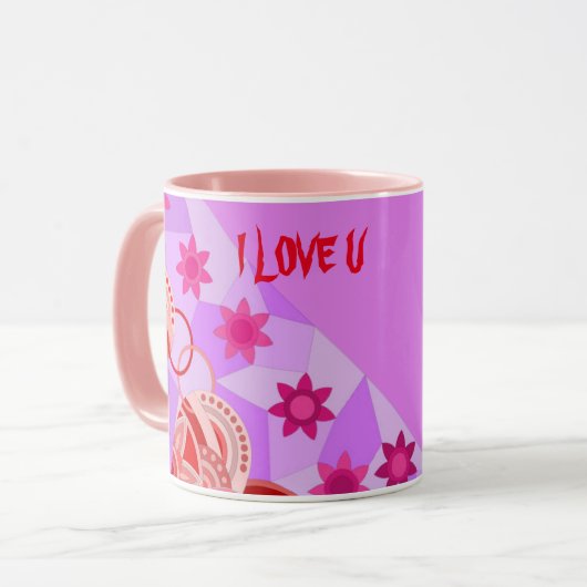 恋人へのプレゼントに最適なLOVEマグ マグカップ (正面左)
