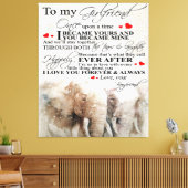 恋人への愛の名言 | かわいいデコレーションギフト キャンバスプリント (インサイチュ (リビング))