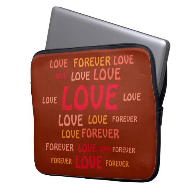 恋人への愛，ガールフレンド，夫，妻のギフト ラップトップスリーブ (正面左)