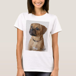 恋人への贈り物をパグル Tシャツ