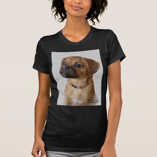 恋人への贈り物をパグル Tシャツ (正面)