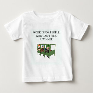 恋人を競争させているサラブレッド ベビーTシャツ