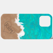 恋人イニシャルズオンザサンド・オブ・パラダイス Case-Mate iPhoneケース (裏面 (横))